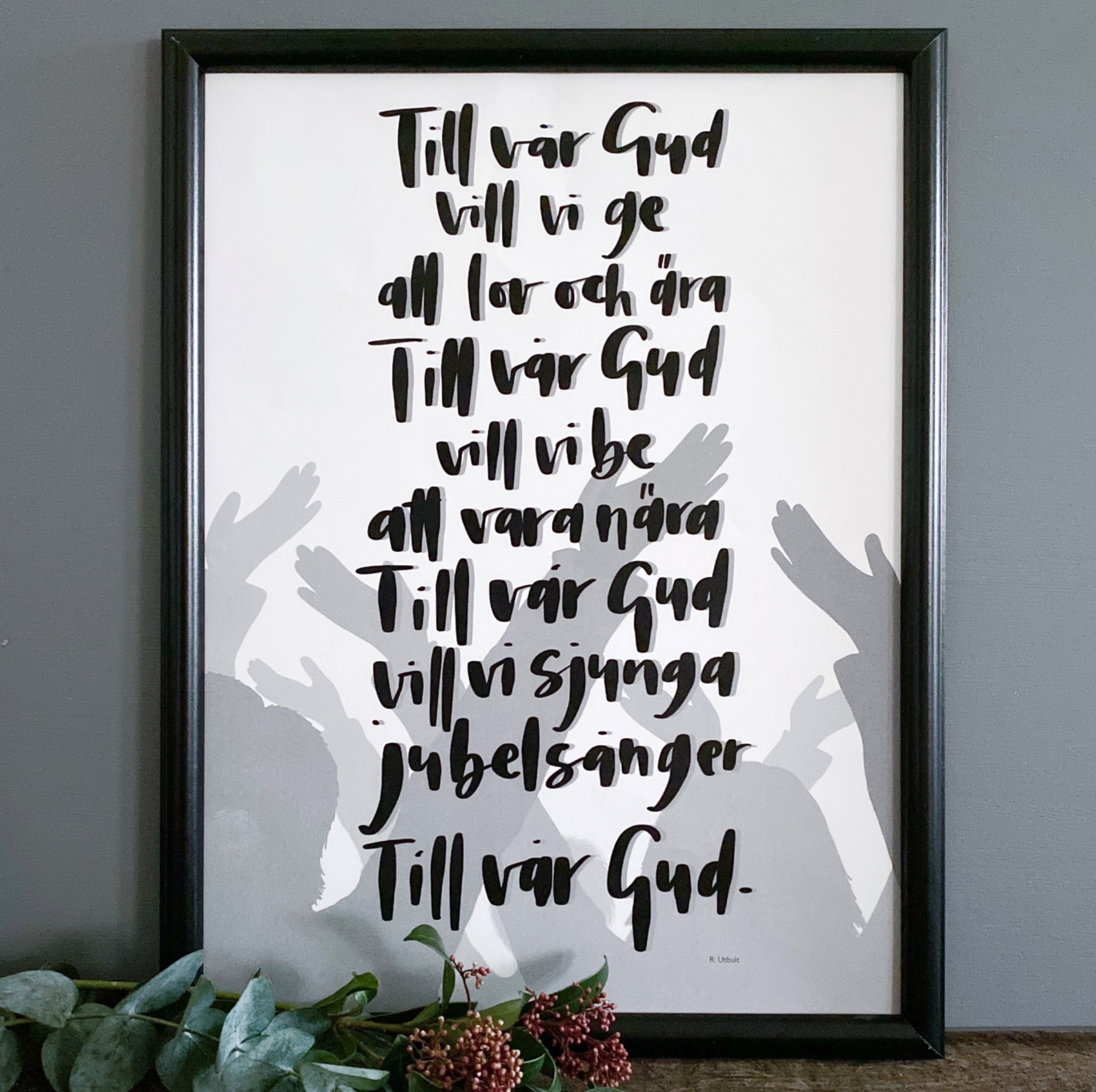 Till vår Gud, poster i A3 och A4